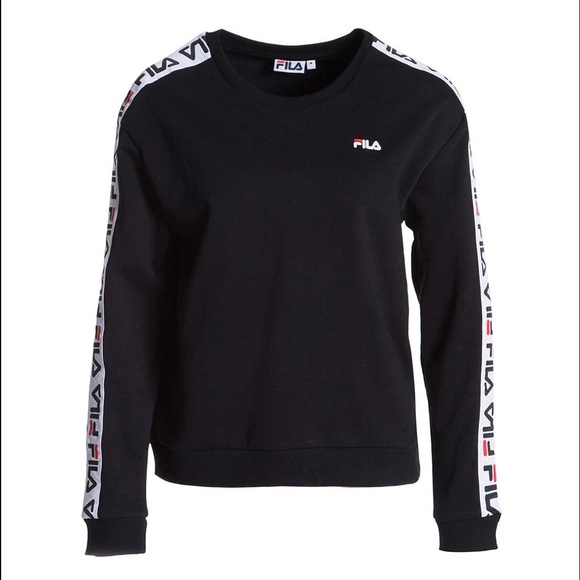 Black and white fila crew neck - Picture 1 of 4